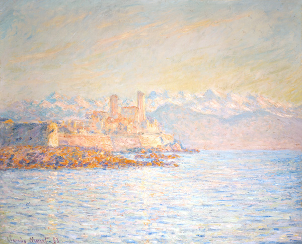 Les remparts d'Antibes à Claude Monet