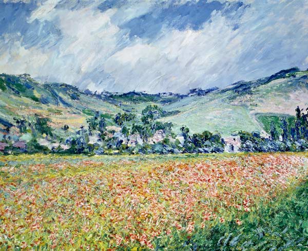 The Poppy Field near Giverny à Claude Monet