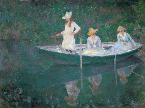 Eine Bootspartie in Giverny à Claude Monet
