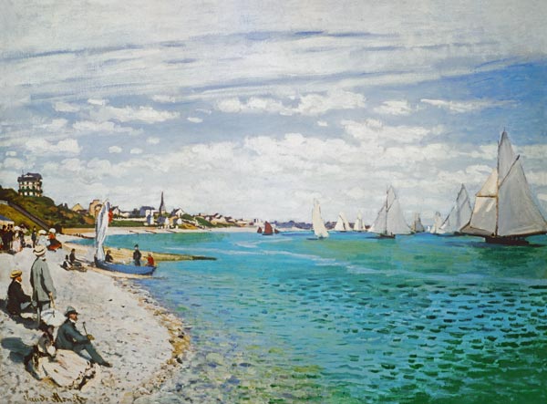 C.Monet, Regatta in Sainte-Adresse à Claude Monet