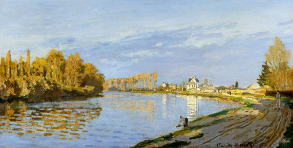 The Seine at Bougival à Claude Monet