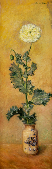 White Poppy à Claude Monet