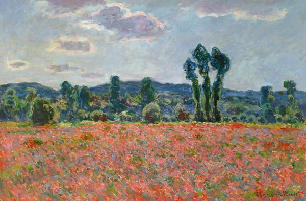 Poppy Field à Claude Monet