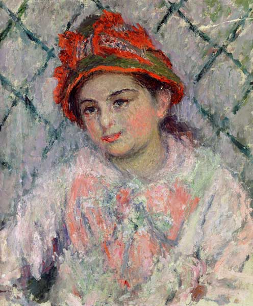 Portrait of Blanche Hoschede (1864-1947) as a Young Girl à Claude Monet
