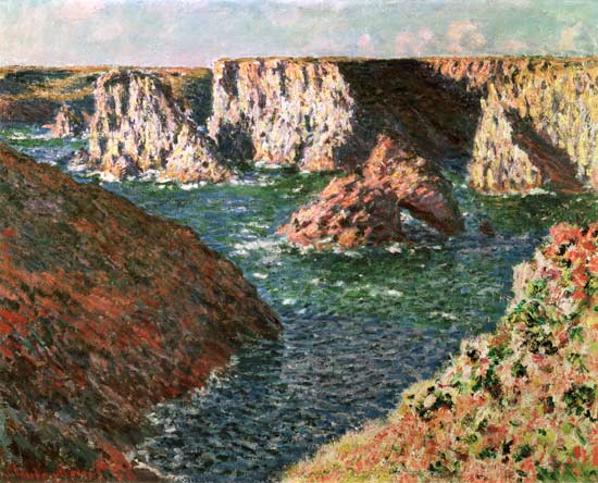 Les rochers de Belle-Ile à Claude Monet