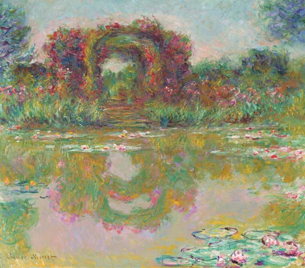 Der Rosenbogen in Giverny (Les arceaux de roses) à Claude Monet