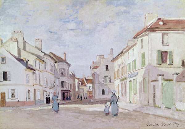 Rue de la Chaussee at Argenteuil à Claude Monet