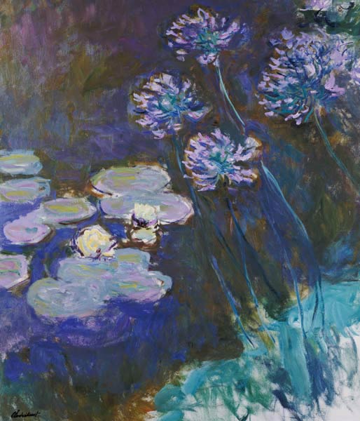 Nénuphars et Agapanthus à Claude Monet