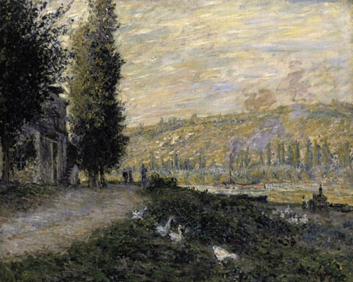 Seineboeschung bei Lavacourt à Claude Monet