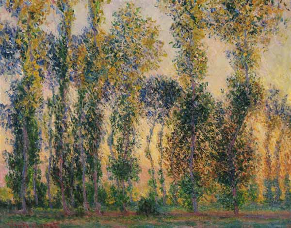 Poplars at Giverny, Sunrise à Claude Monet