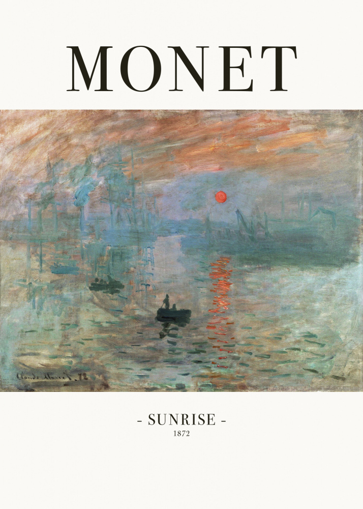 Sunrise 1872 à Claude Monet