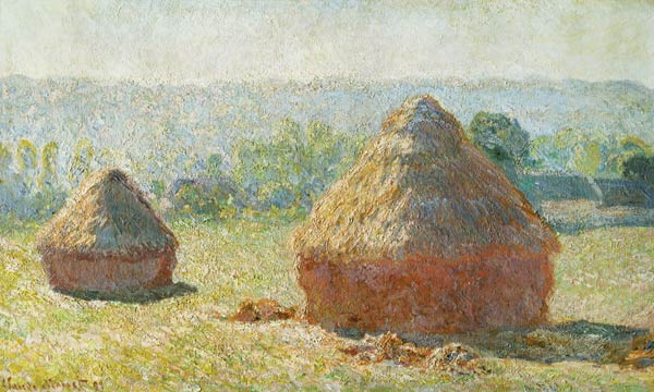 meules de foin à la fin de l'été. à Claude Monet