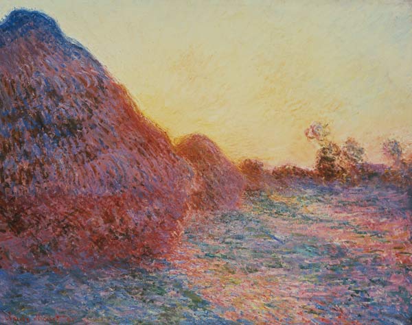 meule de paille au soleil. à Claude Monet