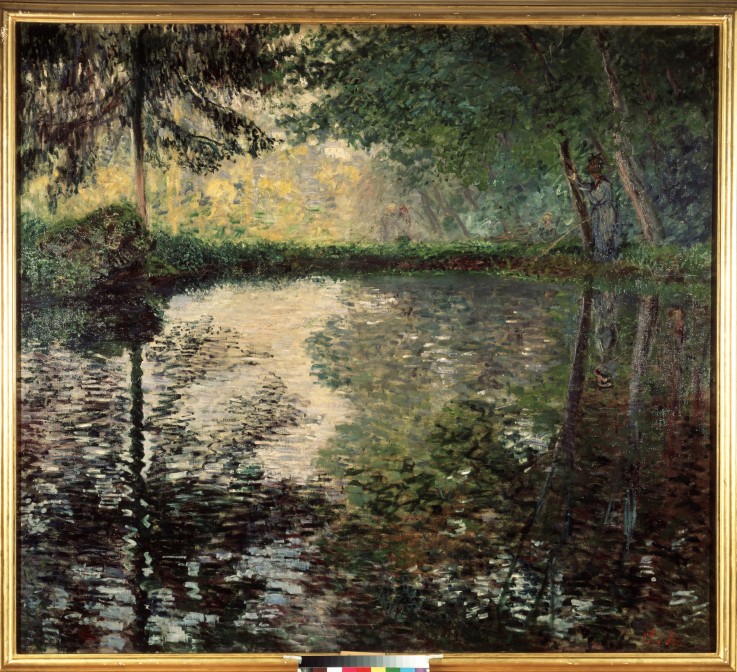 Pond at Montgeron à Claude Monet