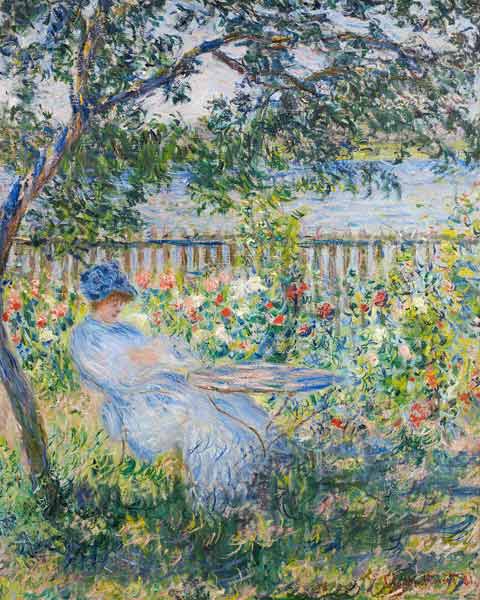 The Terrace at Vétheuil à Claude Monet