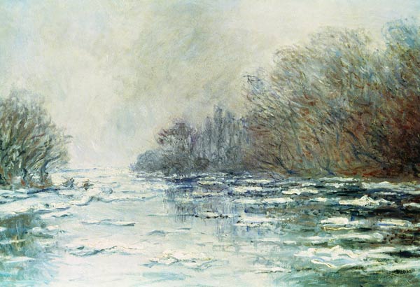 The Break up at Vetheuil, c.1883 à Claude Monet
