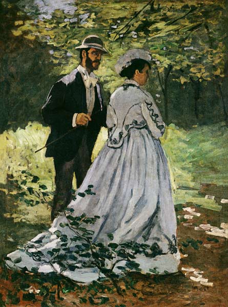 The Promenaders, or Bazille and Camille à Claude Monet