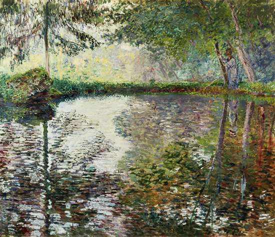 The Lake at Montgeron à Claude Monet
