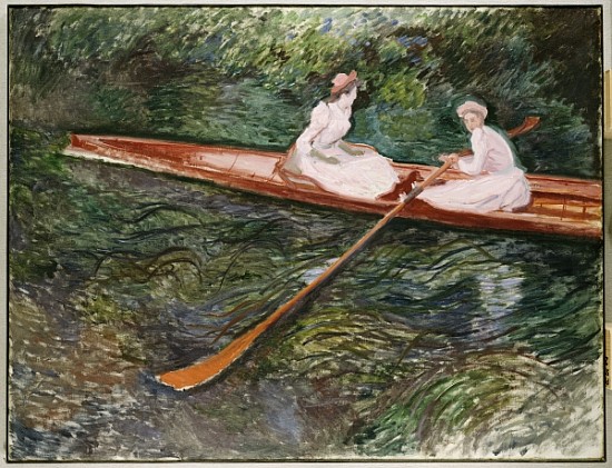 The Pink Rowing Boat à Claude Monet