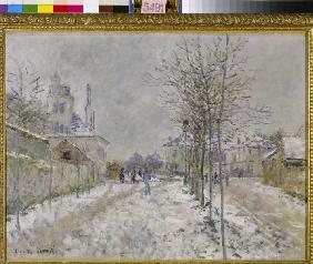 Effet de neige (boulevard de Pontoise in Argenteuil)