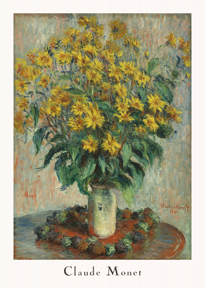 Jerusalem Artichoke Flowers à Claude Monet