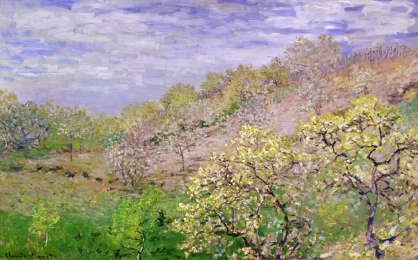 Trees in Blossom à Claude Monet