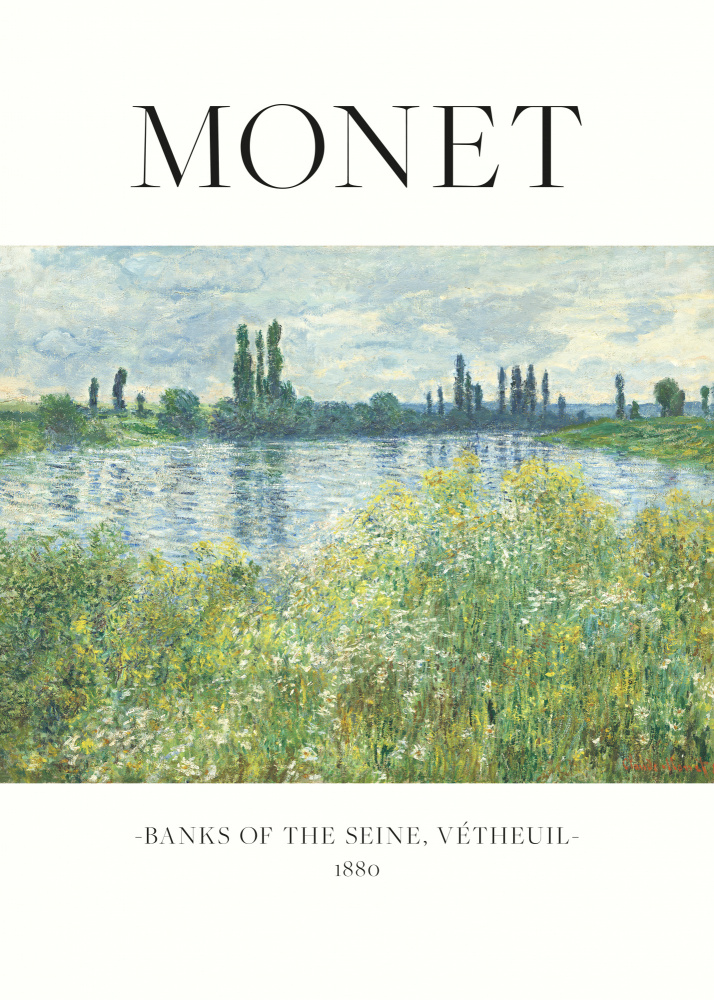 Banks Of The Seine à Claude Monet