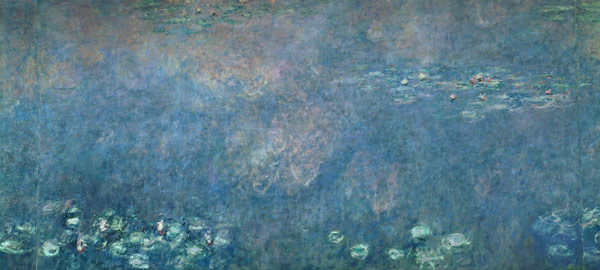 Waterlilies: Two Weeping Willows, centre left section à Claude Monet
