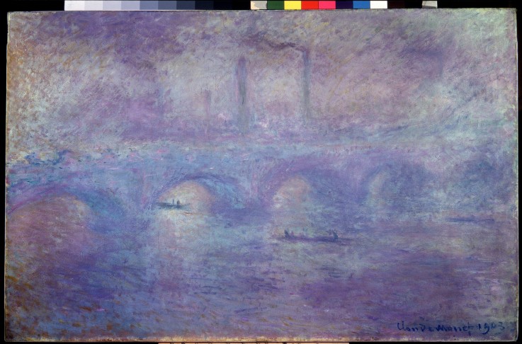 The Waterloo Bridge. Fog effect à Claude Monet