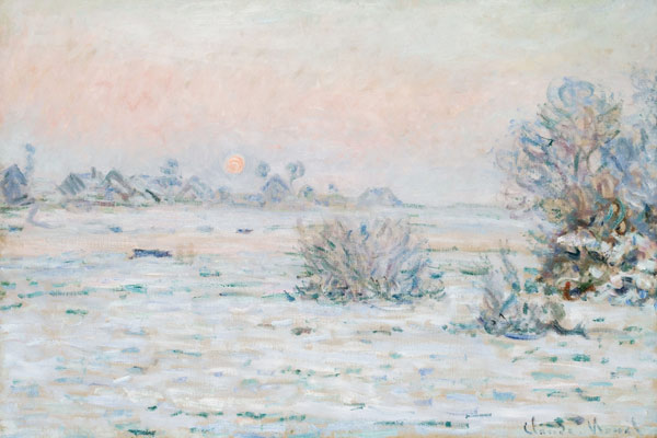 Winter Sun at Lavacourt à Claude Monet