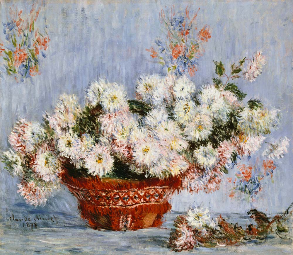 Chrysanthèmes à Claude Monet
