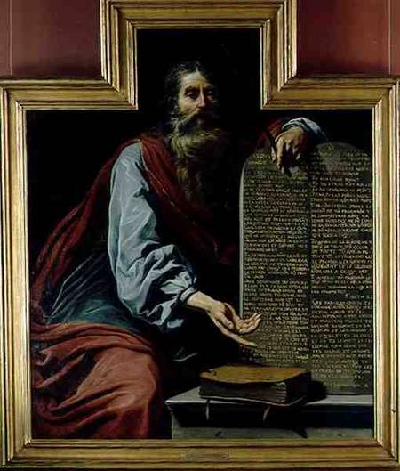 Moses with the Tablets of the Law à Claude Vignon