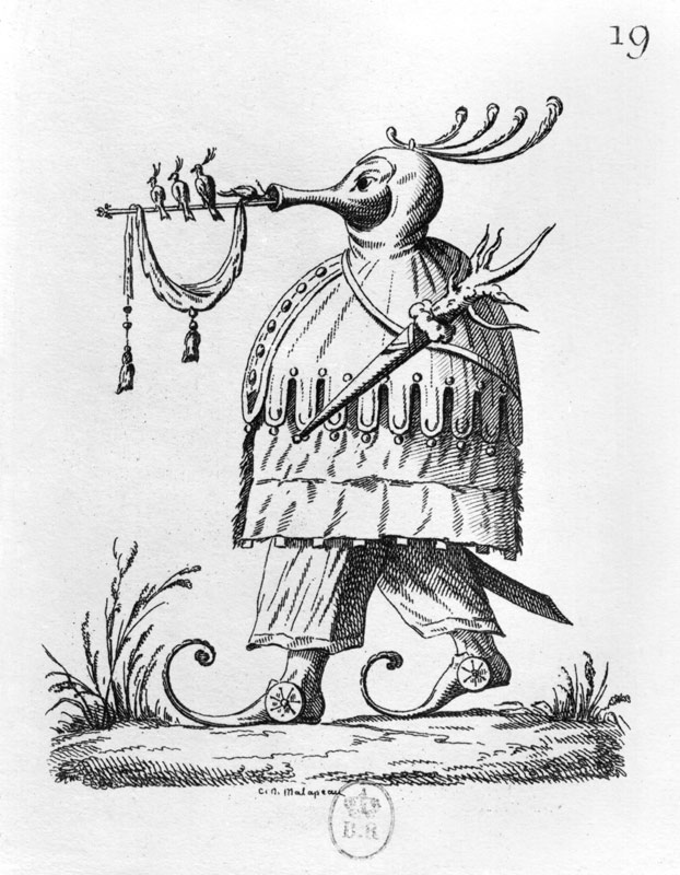A Monster, from ''Les Songes Drolatiques de Pantagruel'' Francois Rabelais (1494-1553) (xylograph) à Claude Nicolas Malapeau