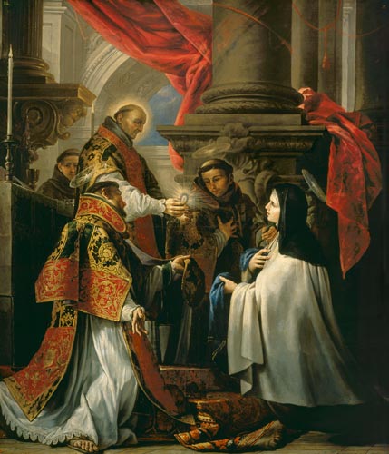 Communion of St. Teresa of Avila (1515-82) à Claudio Coello