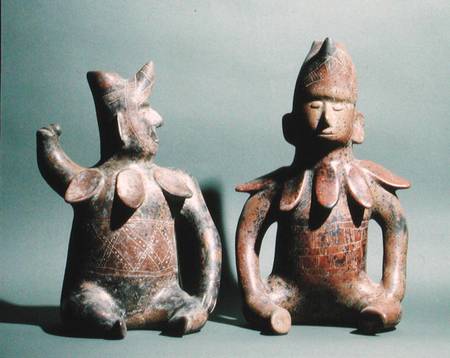 Two Statuettes from Colima, Mexico à Colima  Culture