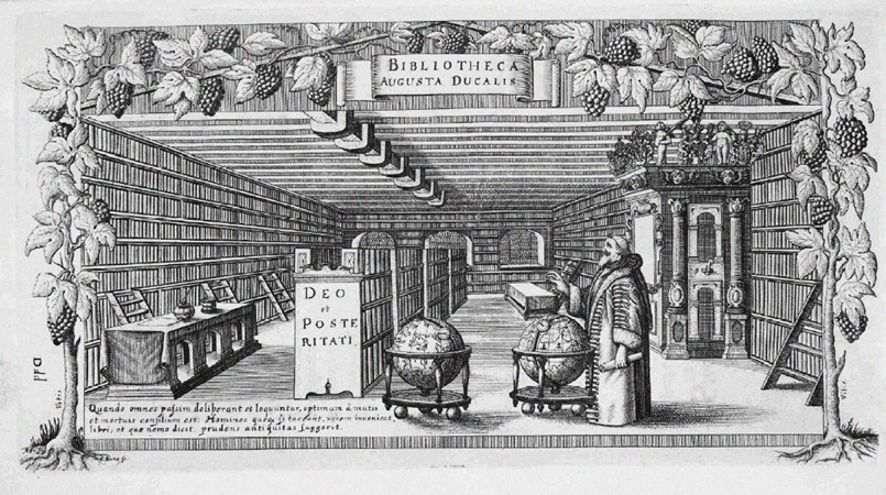 August von Brunswick-Lüneburg in his library à Conrad Buno
