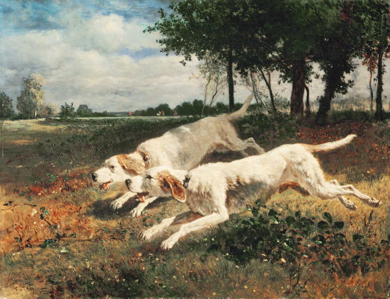 Running dogs à Constant Troyon