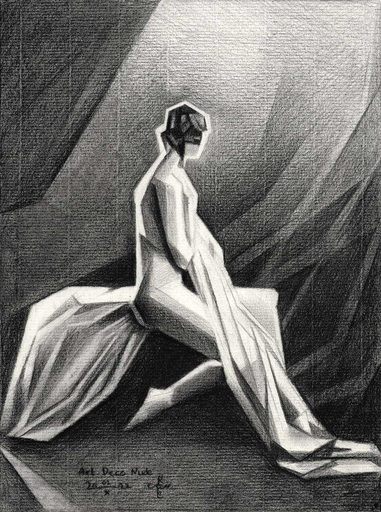 Art Deco Nude - 02-10-22 à Corné Akkers
