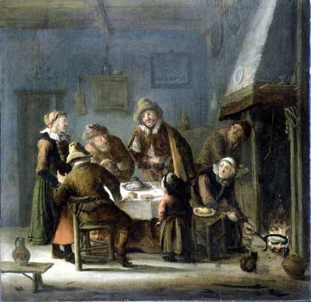 Group in an interior à Cornelis Beelt