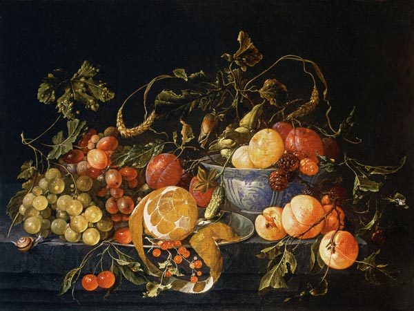 A Still Life of Fruit à Cornelis de Heem