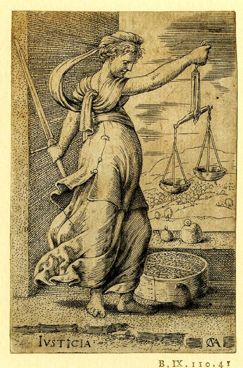 Justitia (Justice) à Cornelis Massys