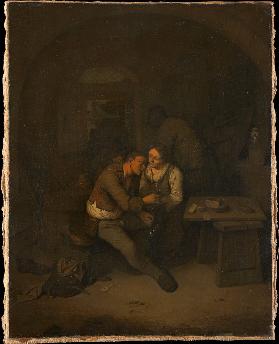 Peasant and Serving Maid in an Inn