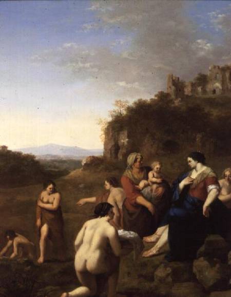 The Finding of Moses à Cornelis Poelenburgh