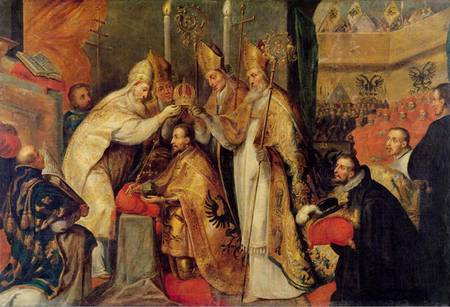 The Coronation of Charles V (1500-58) Holy Roman Emperor à Cornelis Schut