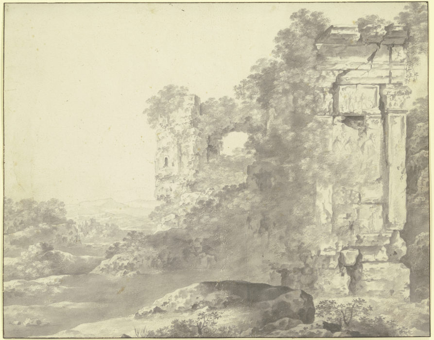 Roman ruins à Cornelis van Poelenburch