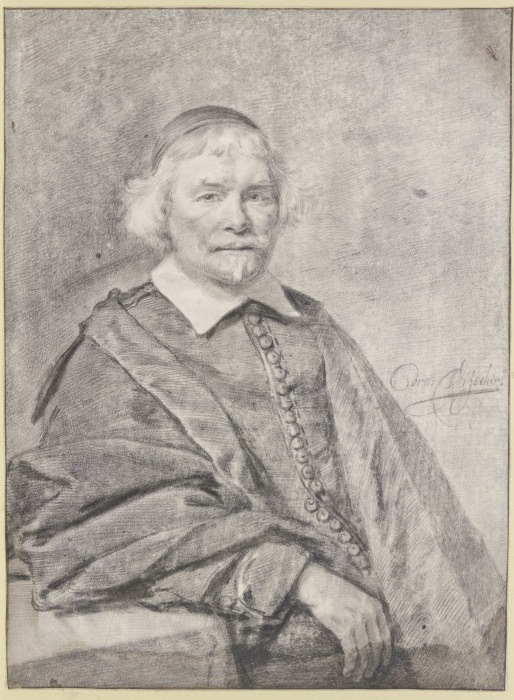 Bildnis des Robert Junius in seinem vorletzten, 48. Lebensjahr à Cornelis Visscher
