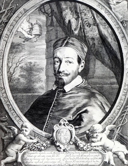 Pope Alexander VII, published by Clement de Jonghe à Cornelius de Visscher