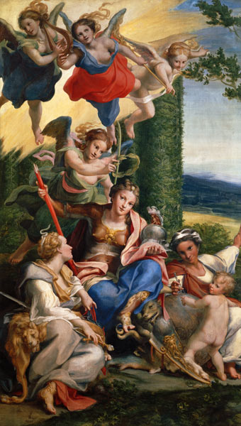 Allegory of the Virtues à alias Antonio Allegri Correggio (alias Le Corrège)