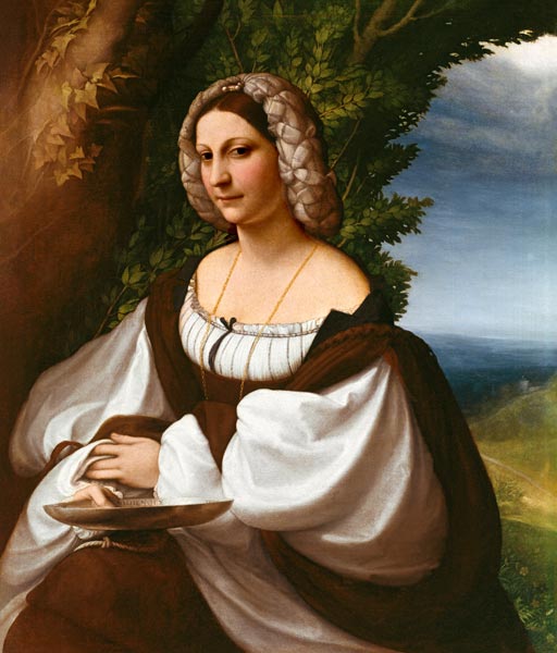 Portrait d'une femme à alias Antonio Allegri Correggio (alias Le Corrège)