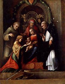 le mariage mystique de Sainte Catherine. à alias Antonio Allegri Correggio (alias Le Corrège)